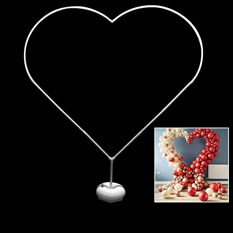 Heart Shaped Balloon Arch Frame Ring DIY Balloon Arch Garland Stand Kit For Outdoors Weddings Anniversary Decorations 1 Set