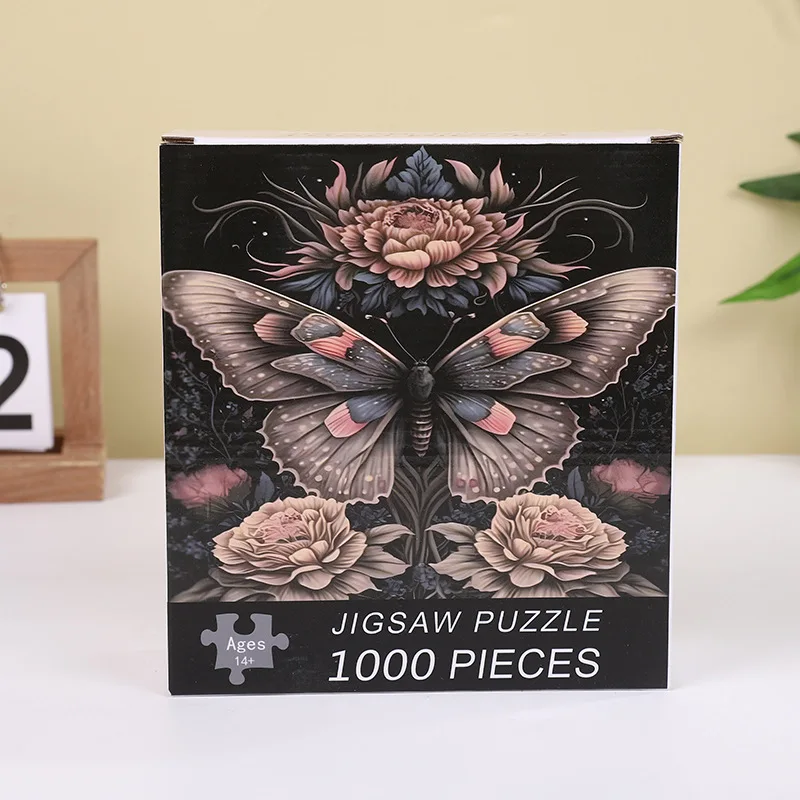 70cm*50cm 1000 Pieces Jigsaw Puzzle 1.1MM Adult Stress Relief Cartoon Landscape Art Painting Puzzle Children's Toys Gift 4