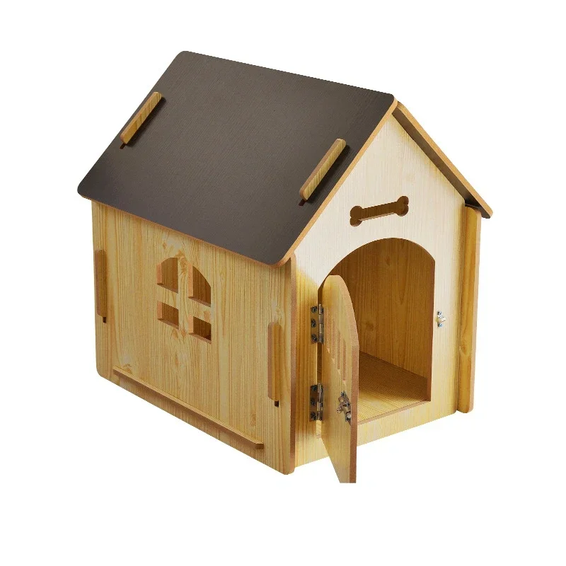 Four-season Wooden Dog Universal Houses Winter Warm Cat Kennel Dogs Crate Cat Tent House