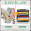 6Pcs Fabric Cube Foldable Storage Organizers Clothes Blanket Organizer Box Closet Storage Bins with Hanging Ring Toys Basket Hot 4