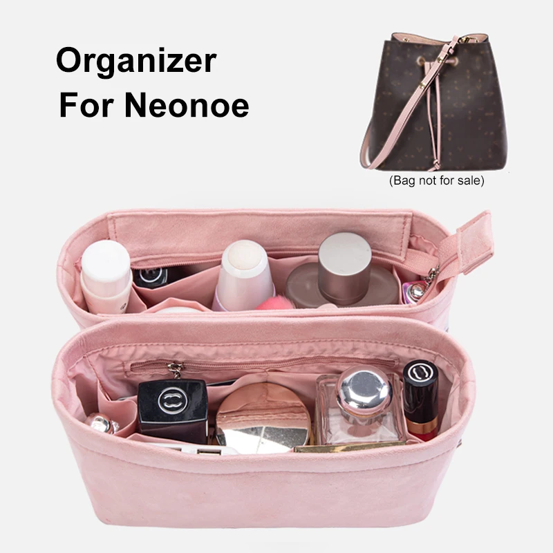 

Plush Suede Purse Organizer Insert Wallets For Women Bag Travel Accessories Comestic Pouch Inner Storage Liner For Neonoe Bucket
