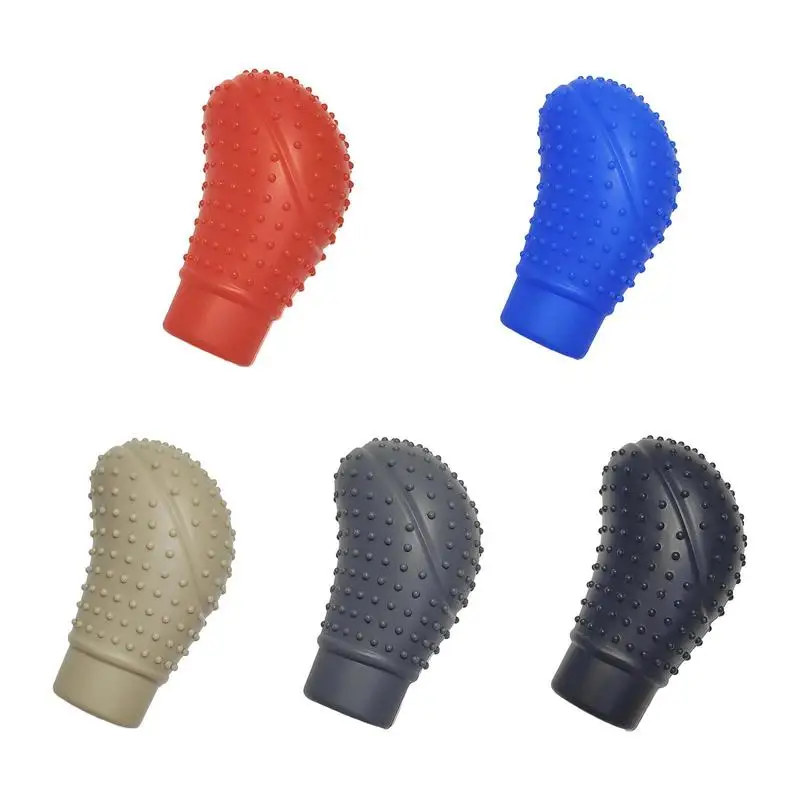 

Ручка переключения рулевого механизма автомобиля силиконовые чехлы для автомобилей, нескользящая головка переключения передач, универсальные автомобили, прочная головка рычага переключения передач