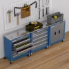 7-Drawer Rolling Tool Chest Toolbox,Tool Box with 360° Lockable Wheels and Padded Feet,Tool Chest with Keyed Locking System 5