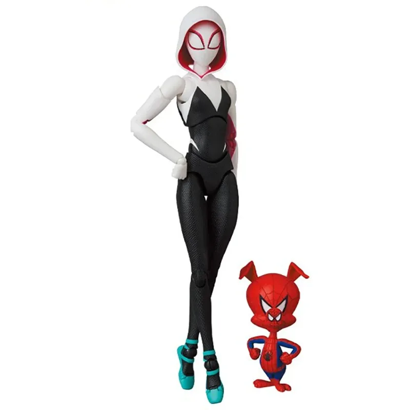 

In Stock Original Genuine Sentinel UC SV-Action Spider-Ham Spider-Gwen Authentic Model Toys Collection Gift PVC