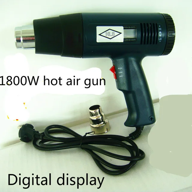 

220v EU Plug Powerful 1800w Lcd Digital Display Temperature Hot Air Gun LCD Gun Thermostat Heat Gun Good Air