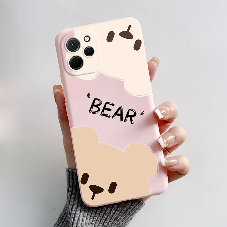 Cute Bear Cartoon Frog Shockproof Back Cover