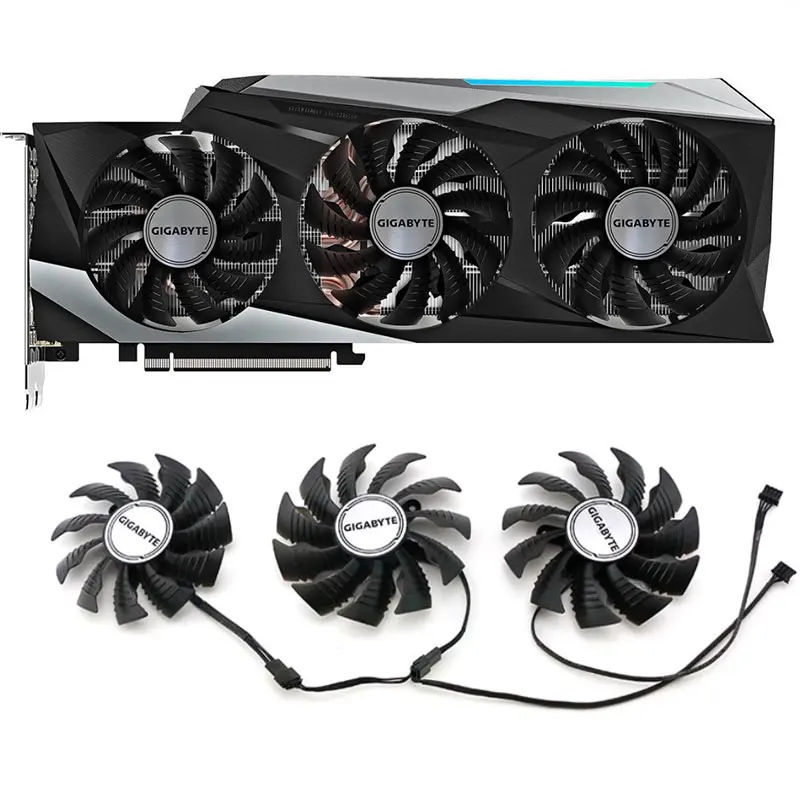 Ventilador de Placa Gráfica Ventilador de Refrigeração para Gigabyte Rtx 3070ti T12h T129215bu Rtx 3080 3080ti 3090 Gaming oc