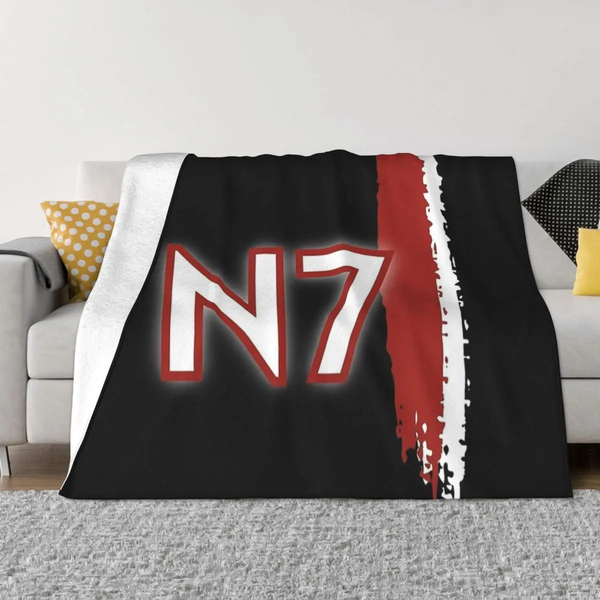 

Флисовые одеяла N7, многофункциональные Пледы для любителей видеоигр, для дома, путешествий, плюшевое одеяло, осень/зима