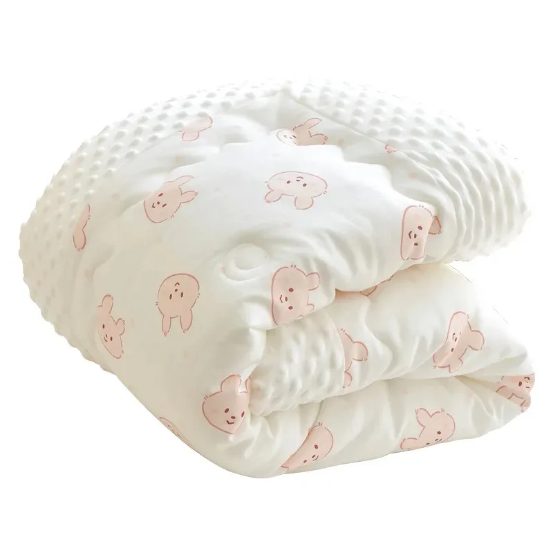 Cotton Blanket Baby Blanket Baby Cotton Quilt Embroidered Air Conditioner Comfortable Cover Quilt Four Seasons Universal Baby Free Shiping
