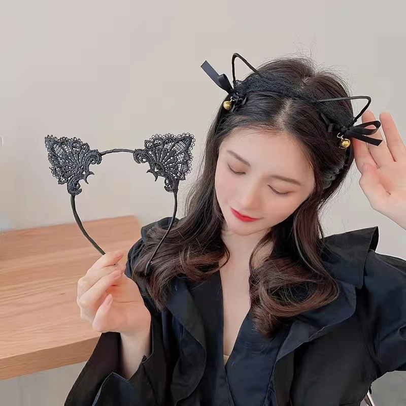 Cat Ears Head Bands lace Hairband Headband Women Girls Hair Hoop Party Hair Accessories