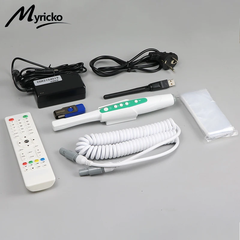 Camara 구강 내 치과 와이파이 디지털 라디오 센서, 치과 구강 카메라, 1 천만 화소 HD 내시경, 실험실용 LCD 모니터