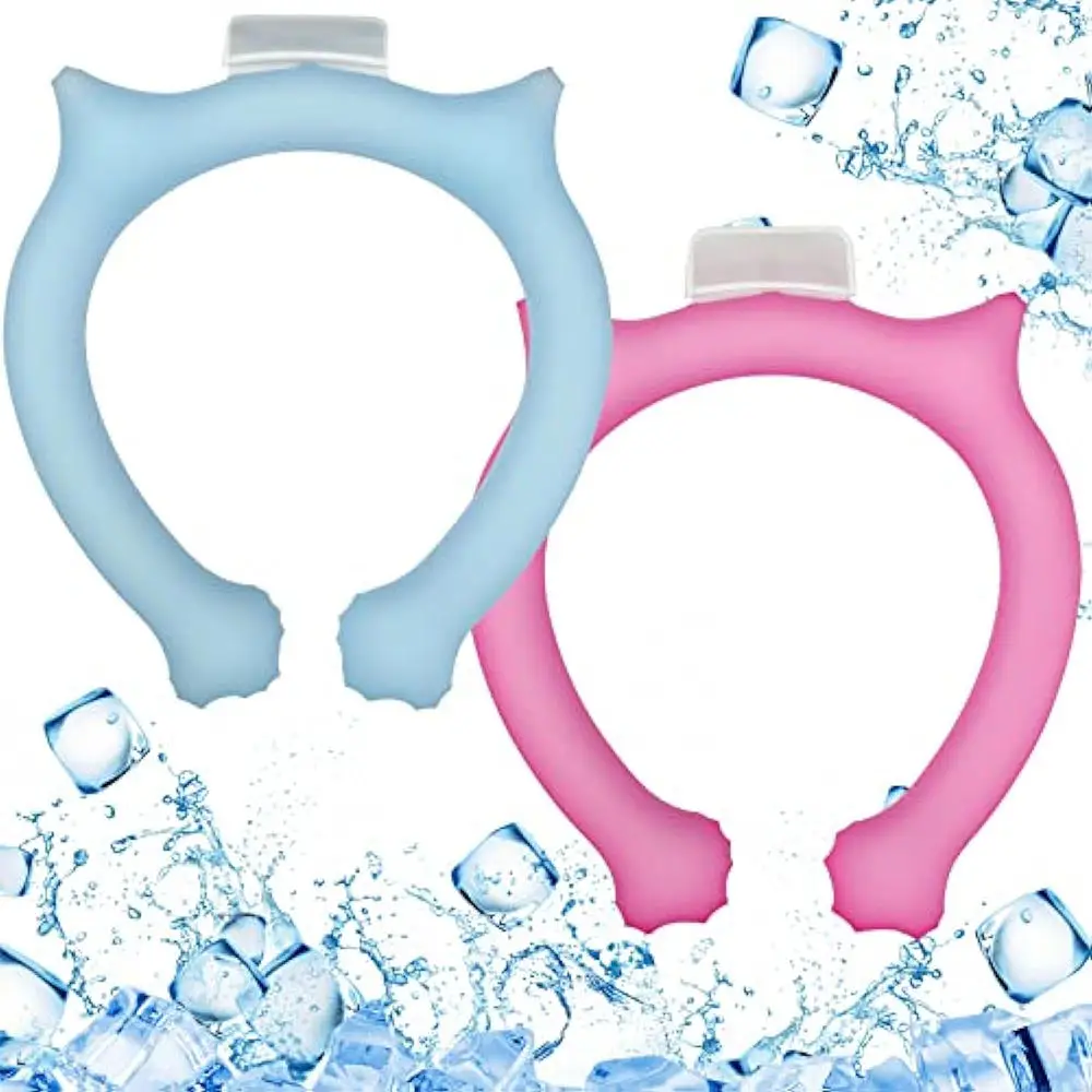 

Reusable Automatic Ice Cooling Neck Wrap Portable Cooler Neck Ring Cold Gel Pack Wearable PCM Neck Cooling Tube