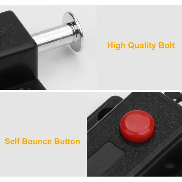 문짝 창문 캐비닛 박스용 문짝 볼트 래치 잠금 장치: DIY 가구 프로젝트를 위한 안전하고 안정적인 솔루션