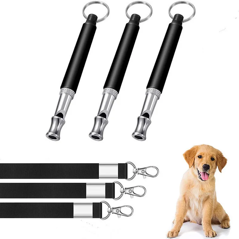 Dog Whistle To Stop Barking Device Dog Copper Silent Ultrasonic Training Flute Stop Barking For Pet Supplies Sound Trainer Tool
