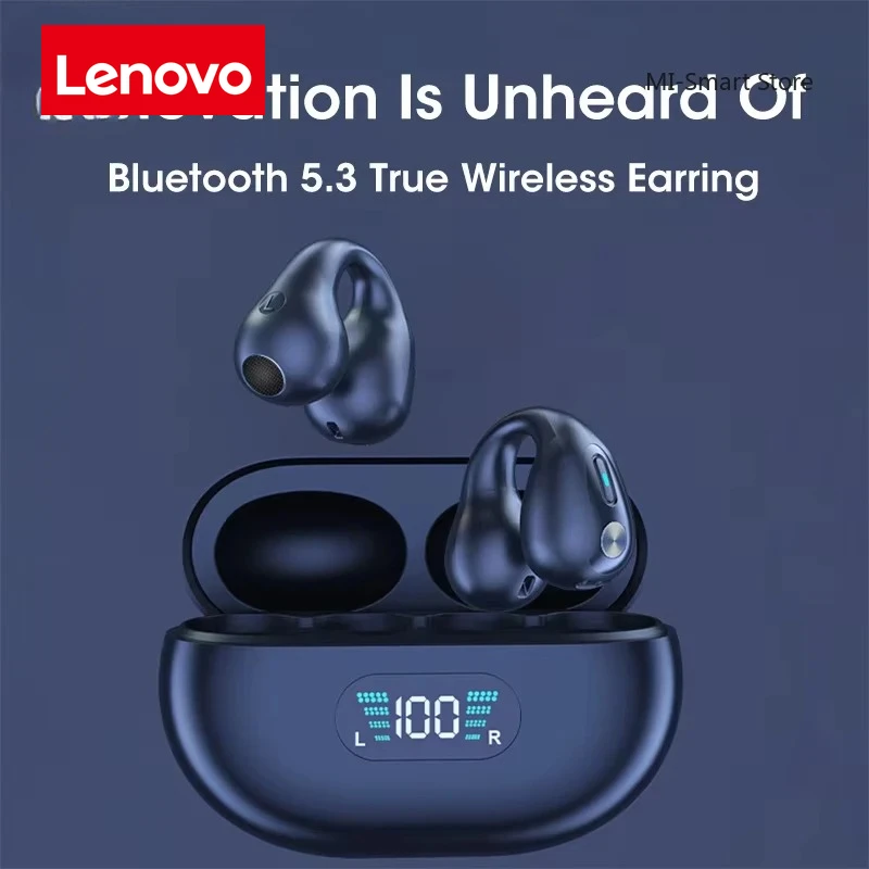Lenovo Ambie Sound Wireless Bluetooth Earphones Bone Conduction TWS Earbuds Earcuffs Ear Earring Auriculares Sport Headset