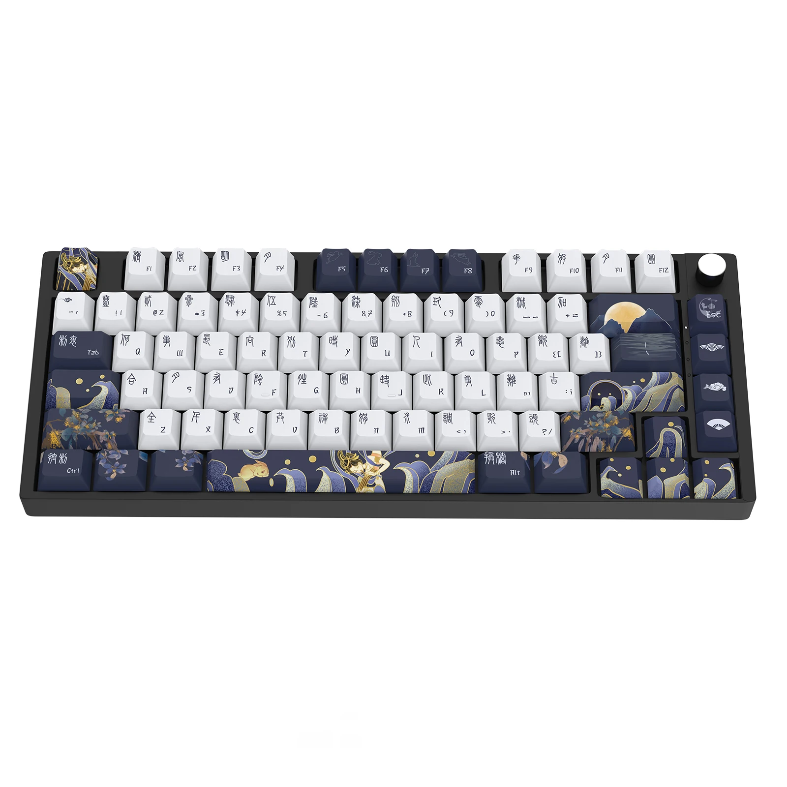 Huadan Tema Keycap para Caps Teclado Mecânico Perfil Cereja Pbt Keycaps Switch mx Dz60 Rk61 64 68 Keychron Gmmkpro