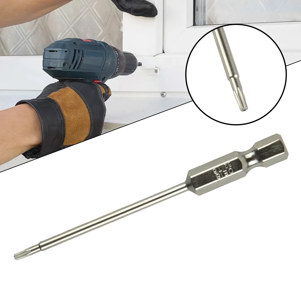 

Accessories Household Workshop Equipment Screwdriver Hand Tools T6-T40 75mm Alloy Steel Hex Shank Hollow Torx Bit