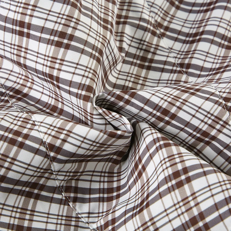 Chaleco a cuadros Y2K para mujer, estilo retro, con botones y abertura en el bajo, camisola estética chic, moda sin mangas, conjuntos de verano 2025