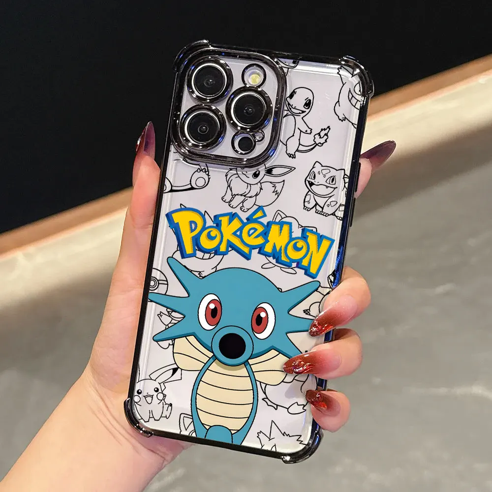 Pocket Monsters Themed Clear Phone Case - Stylish Protective Back Cover