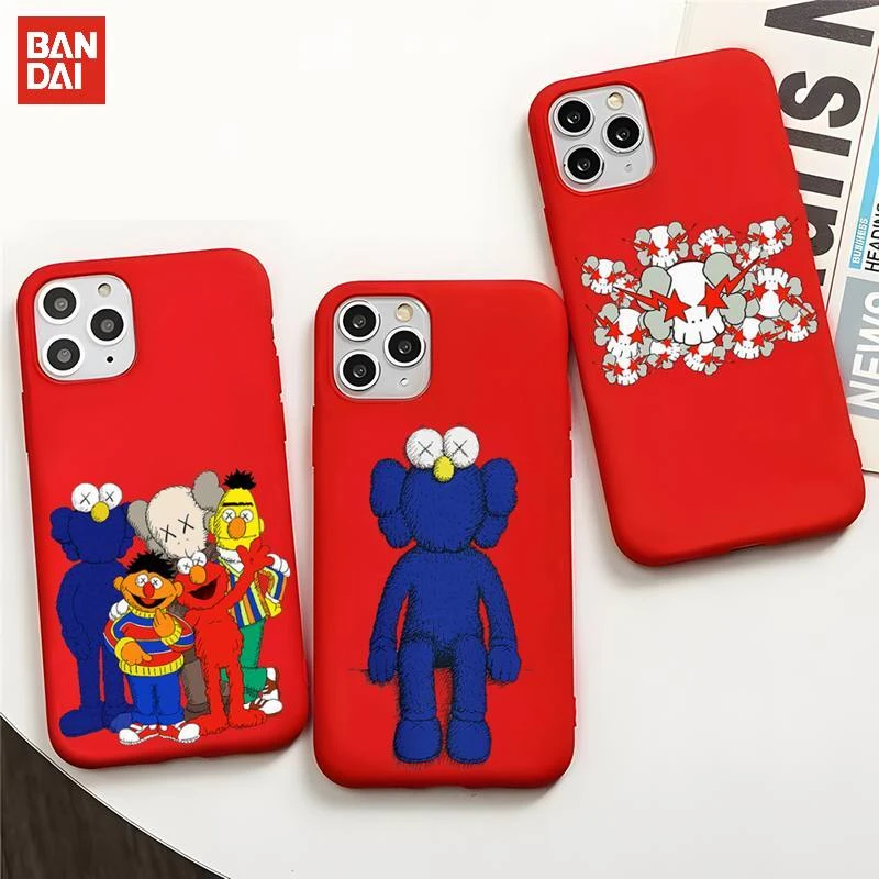 Cute Cookies Elmo Sesame Street Phone Case Red For Iphone 11 12 13 Pro Max Mini Soft Candy Cover Xr Xs X 6 6s 7 8 Plus Luxury Aliexpress
