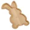 Rabbit Wooden Pallet Bunny Serving Trays Easter Farmhouse Platter Charcuterie Board Platters and Plates Tableware 2