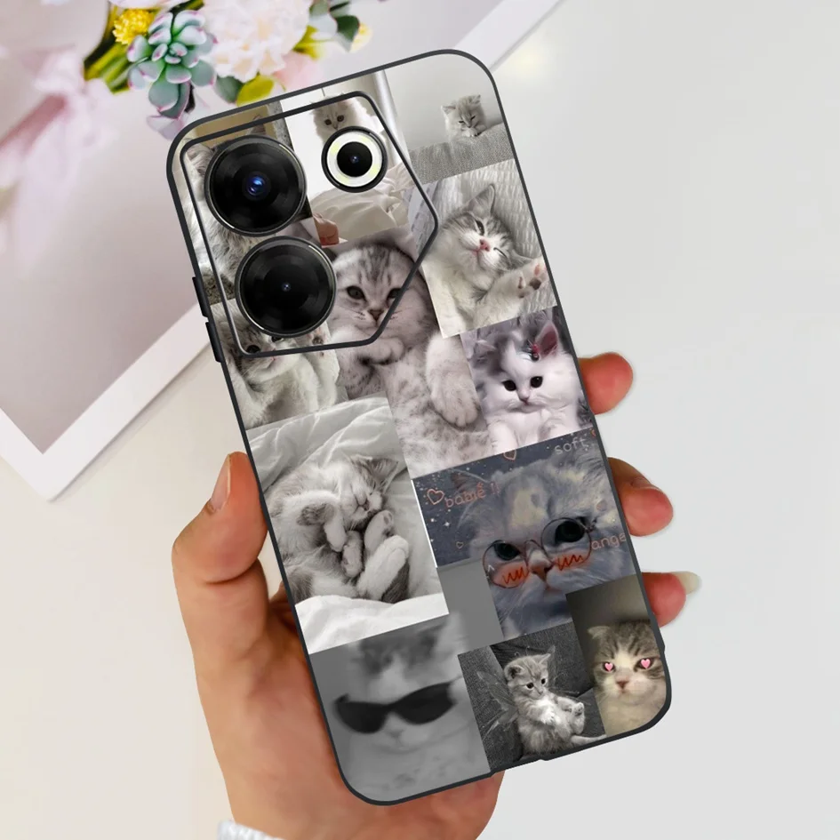 Fashion Butterfly Transparent Soft Silicone Phone Case Cover