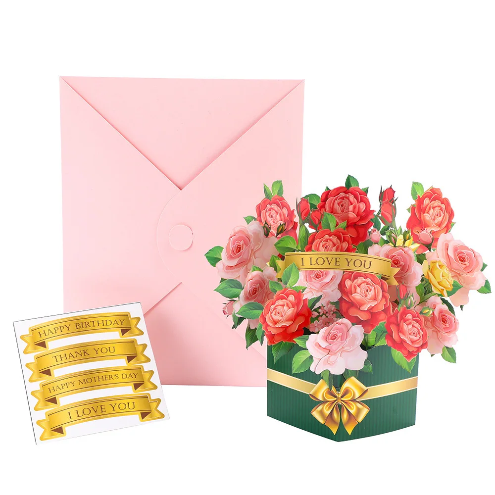 Mother's Day 3D Floral Pop-Up Card and DIY Craft Gift Set