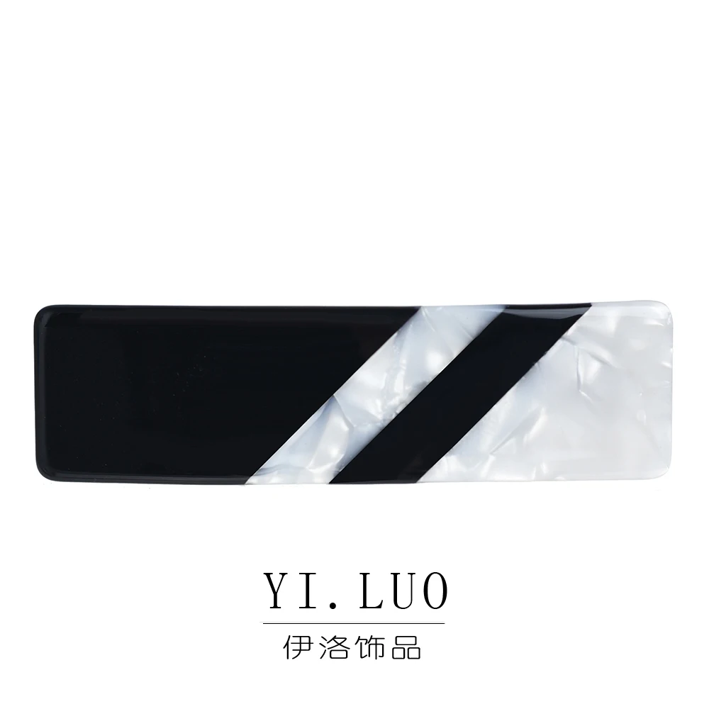 

Women Headwear Black White Cute Hair Clip For Girls Simple Hair Barrette Fashion Vintage Hair Accessories For Women
