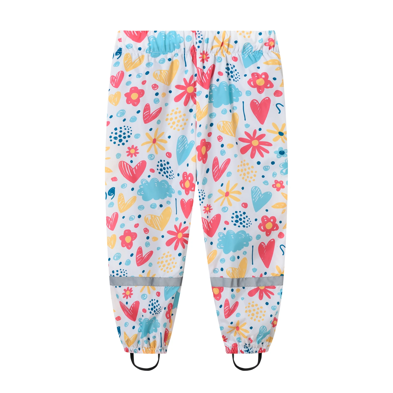 Girls Pants Boys Pants Kids Pants Boys and girls cute printed elastic waist pedal Joker casual pants waterproof