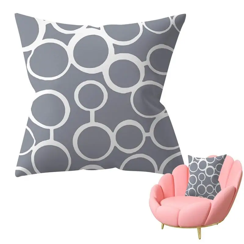 

X45cm Cushion Cover Yellow Striped Pillowcase Geometric Throw Cushion Pillow Covers Printing Cushion Pillow Case Bedroom Decor
