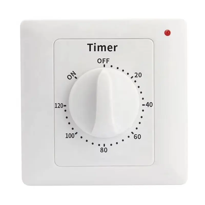 Water Pump Timer Switch Socket Household Power Control Mechanical 120 Minutes Countdown Turn Off Automatically Power Off