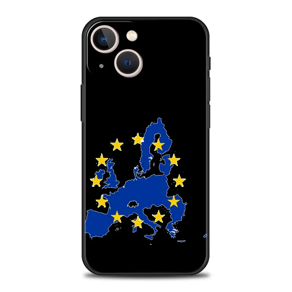 European Flag Soft TPU Phone Case - Elegant Back Cover Design