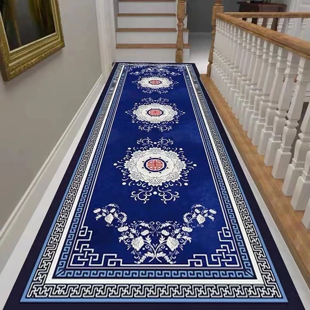 Alfombras largas personalizables para pasillo, escaleras europeas,  decoración del hogar, boda, Hotel, área, alfombra, corredor largo, Alfombra  de puerta de entrada - AliExpress