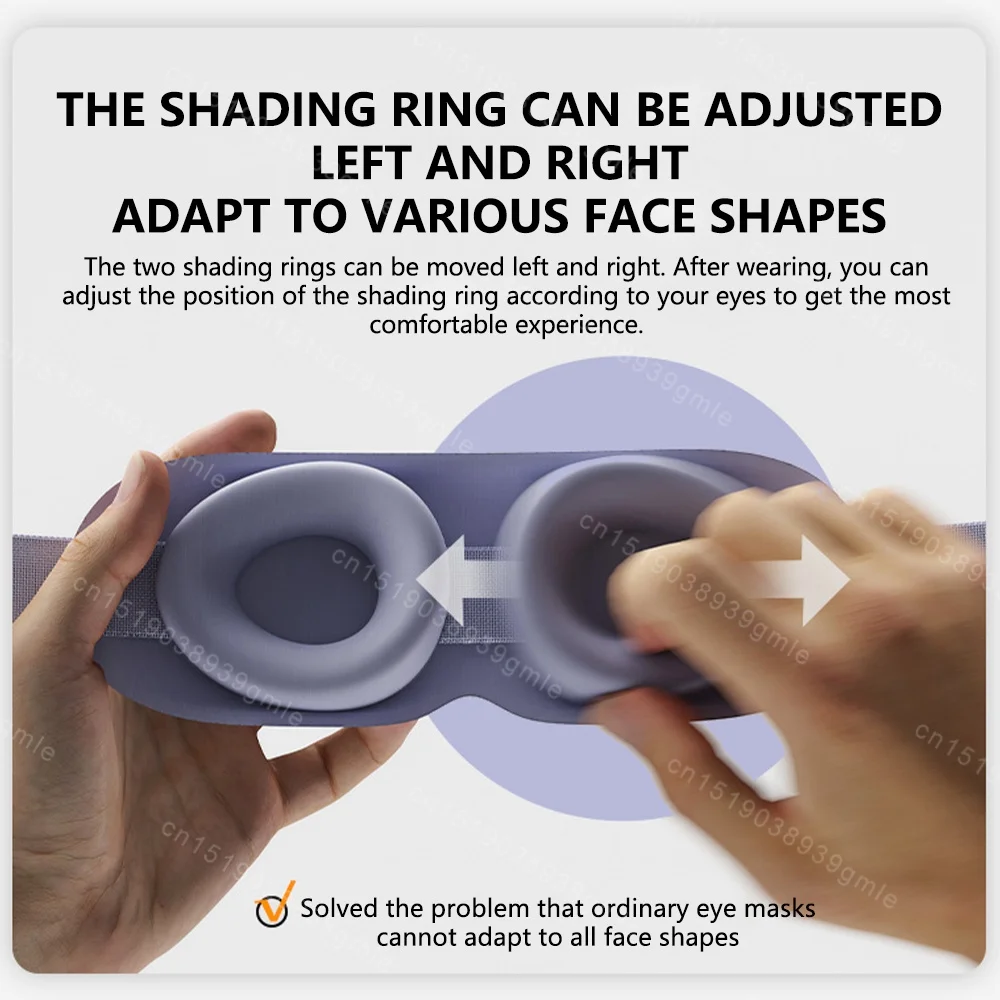 3D Sleeping Mask Block Out Light Soft Padded Sleep Mask For Eyes Slaapmasker Eye Shade Blindfold Sleeping Aid Face Mask Eyepatch