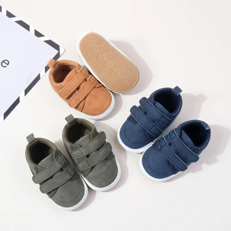 Baby Boy Casual Shoes Spring and Autumn Solid Fashion Design Non-slip High Quality Sneakers Newborn Toddle Shoes First Walkers 2