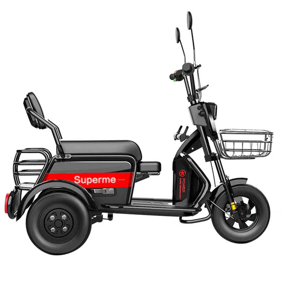 486072Volts20AmpsElectricTrikeEnteringAndExitingTheElevator