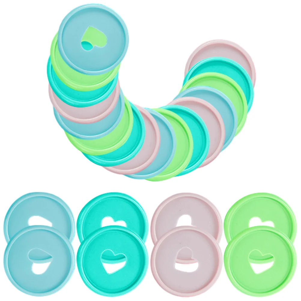 Heart Macaron Color Binder Discs Plastic Rings Binding Combs Book Discs Planner Supplies Office Binding Supplies Small 80 Pcs