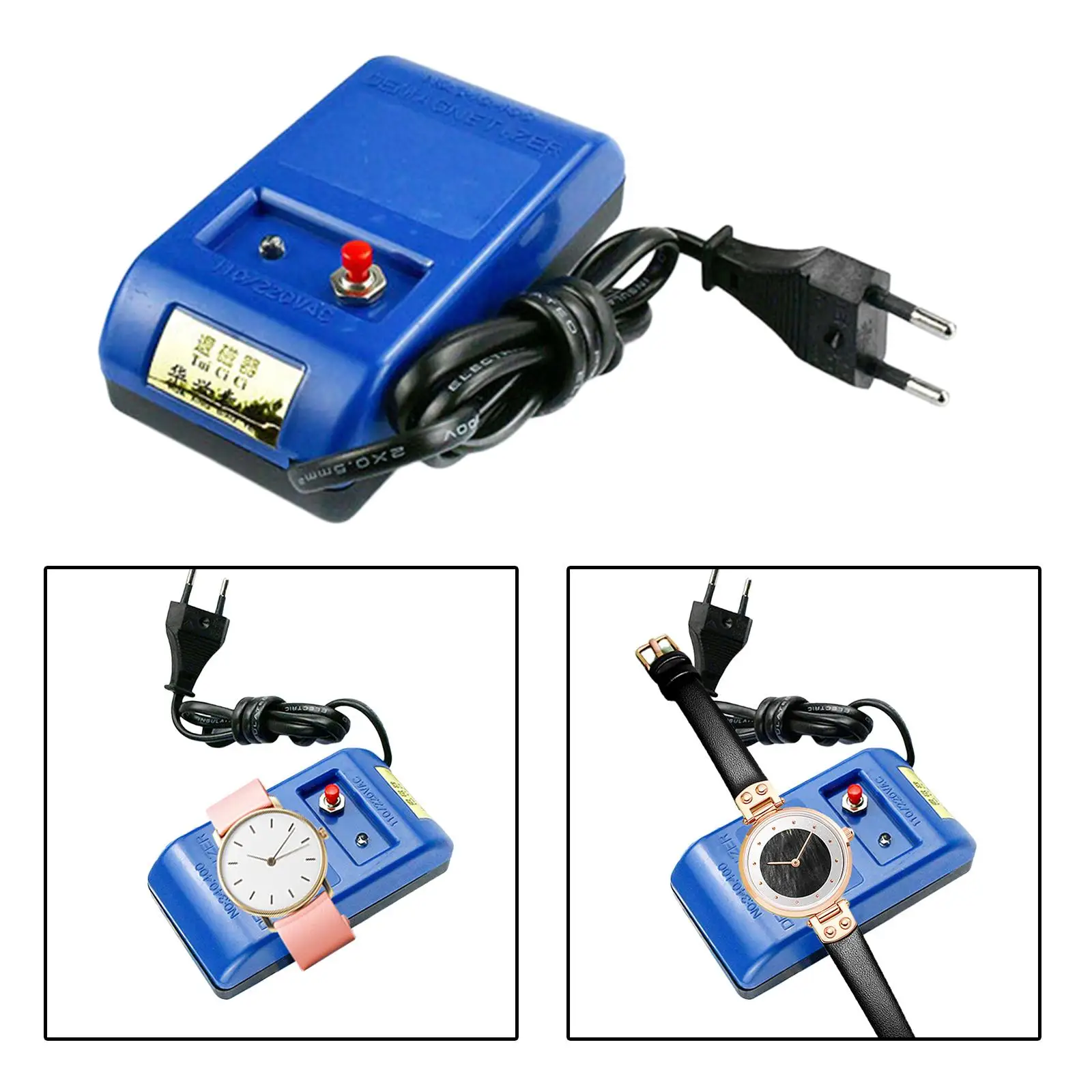 Watch Demagnetizer EU Plug Watch Repair Degaussing Tool for Watch Watch