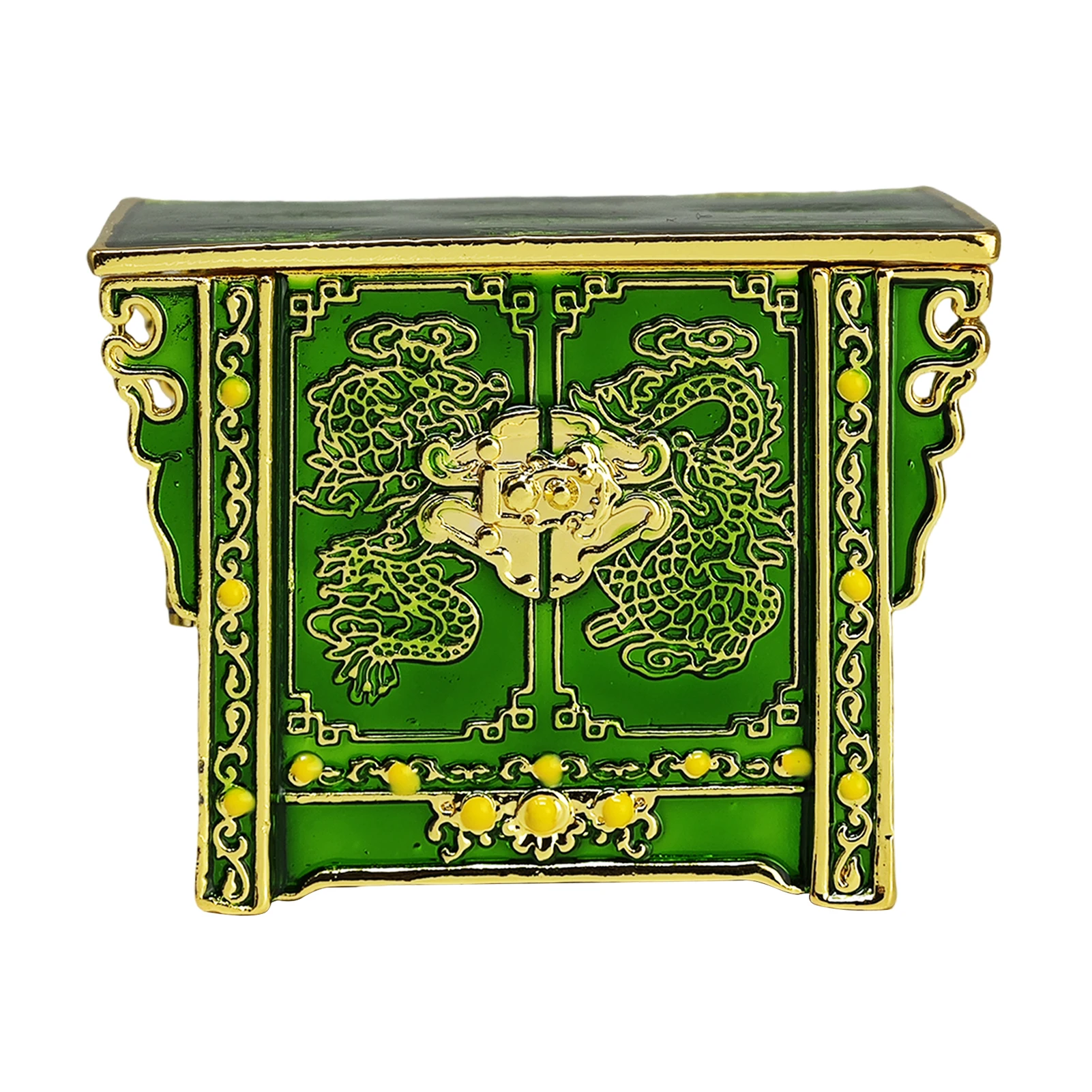 Feng Shui Treasure Chest With Double Dragon Wealth and Good Luck Talisman 4