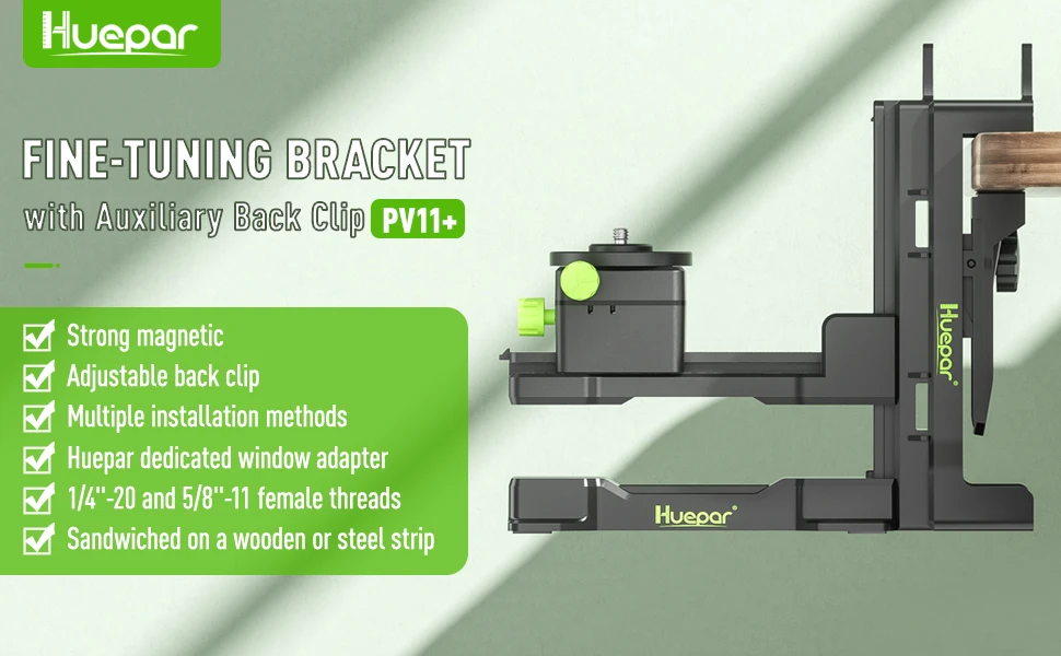 Fine-tuning Pivoting Bracket Magnetic Base For Laser Level, Tripod, Wall Hang Mo