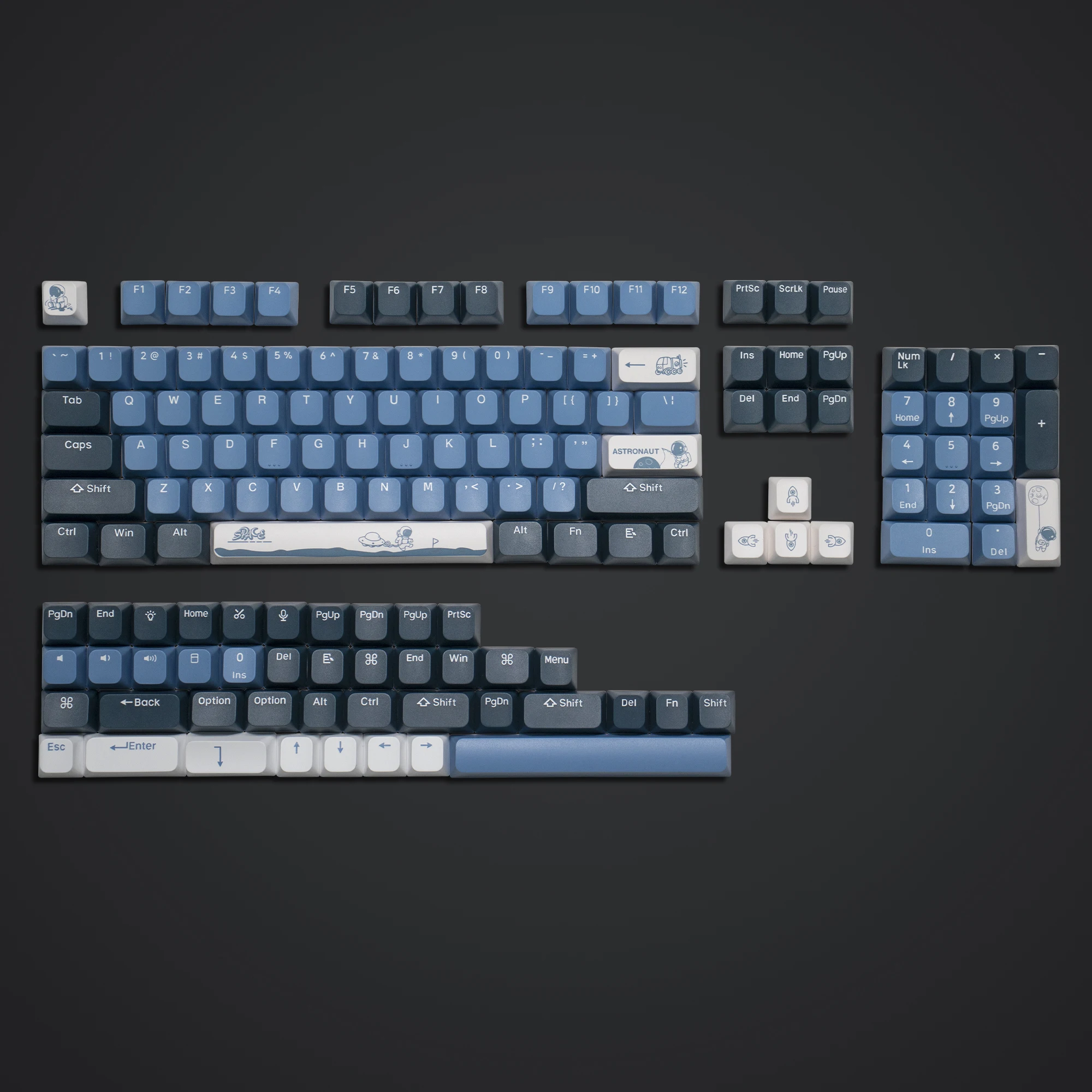 Teclas do Espaço Sideral Pbt Teclas Xvx Perfil Custom Dye Sub para 60 65 75 100 Cherry Gateron mx Switches Teclado Mecânico 146 - Imagem 4