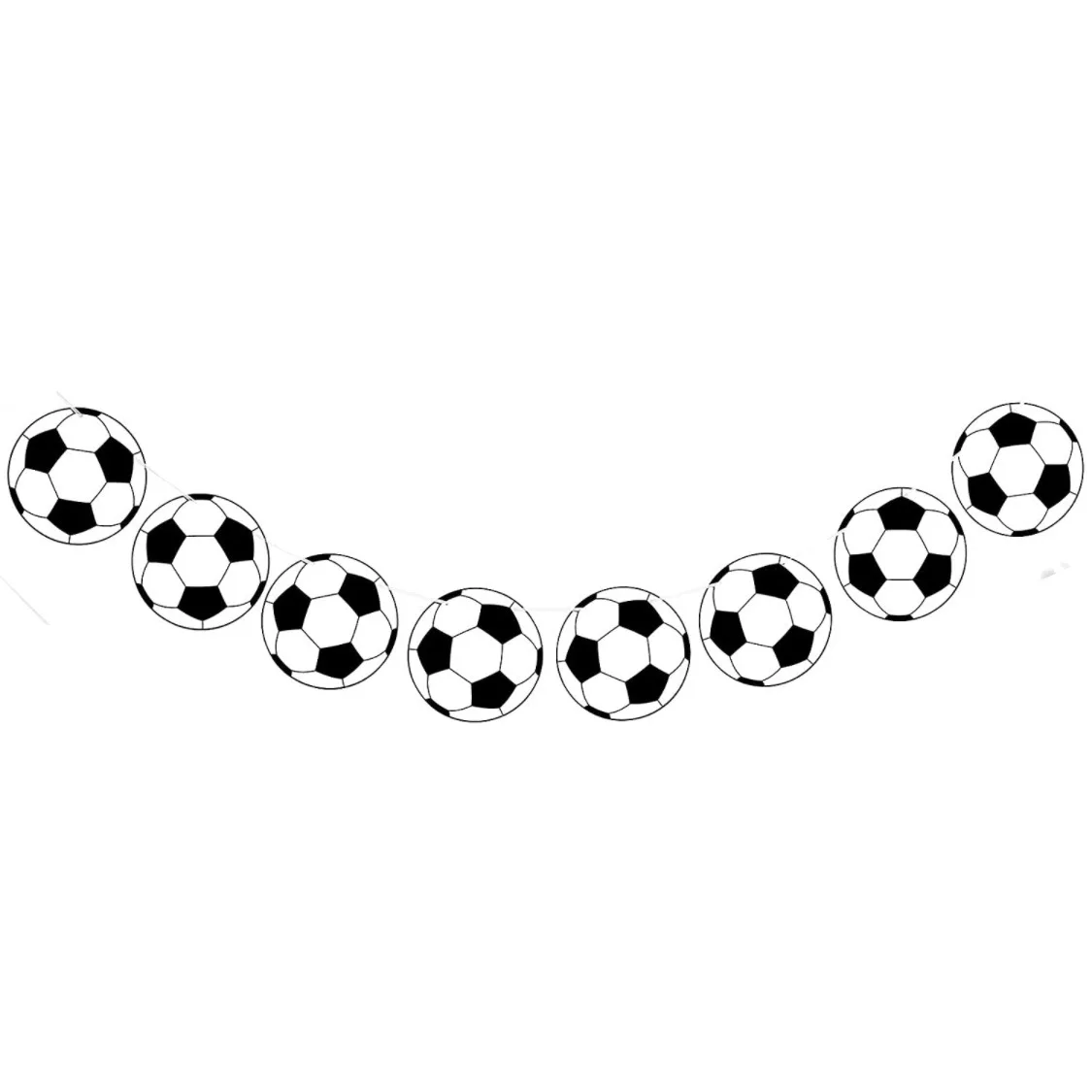 

Football Sports Theme Party Banner Garlands Happy Birthday Party Decor Kids Boy Girl Soccer Pull Flag School Sport Theme Decor