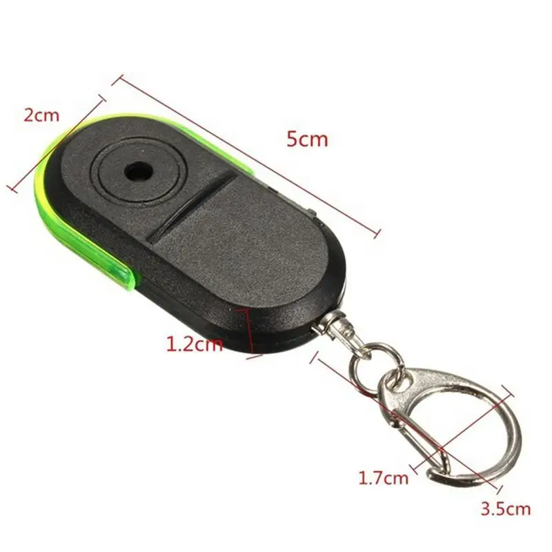 Wireless Anti-Lost Alarm Key Finder Locator Keychain Whistle Sound LED Light Things Tracker Locator Old People 1pcs