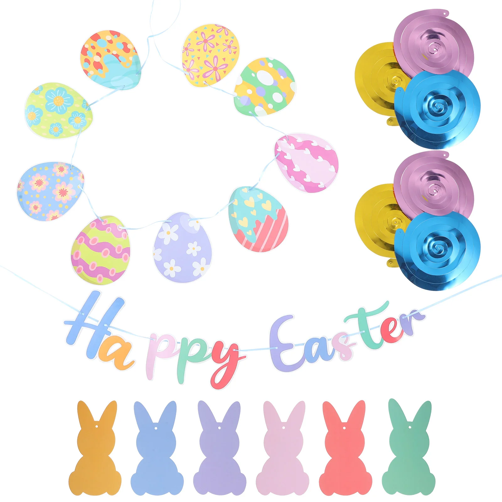 

of Easter Bunting Banner Horror Banner Party Decoration for Outdoor Indoor