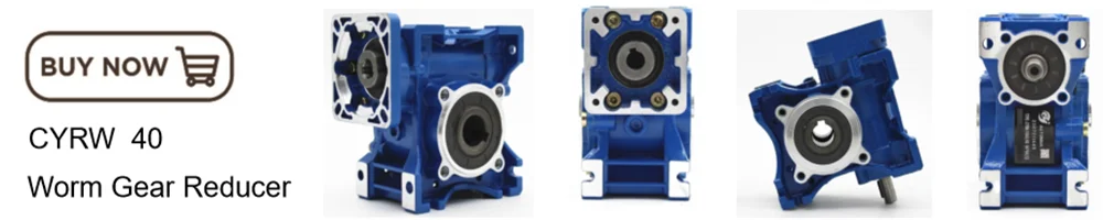 Description Picture 4 of itemCHENYUE High Torque Worm Gearbox Speed Reducer NMRW75 CYRW75 Input 19/22/14/24/28mm  Ratio 5-100 Tin bronze CNC Free Maintenance