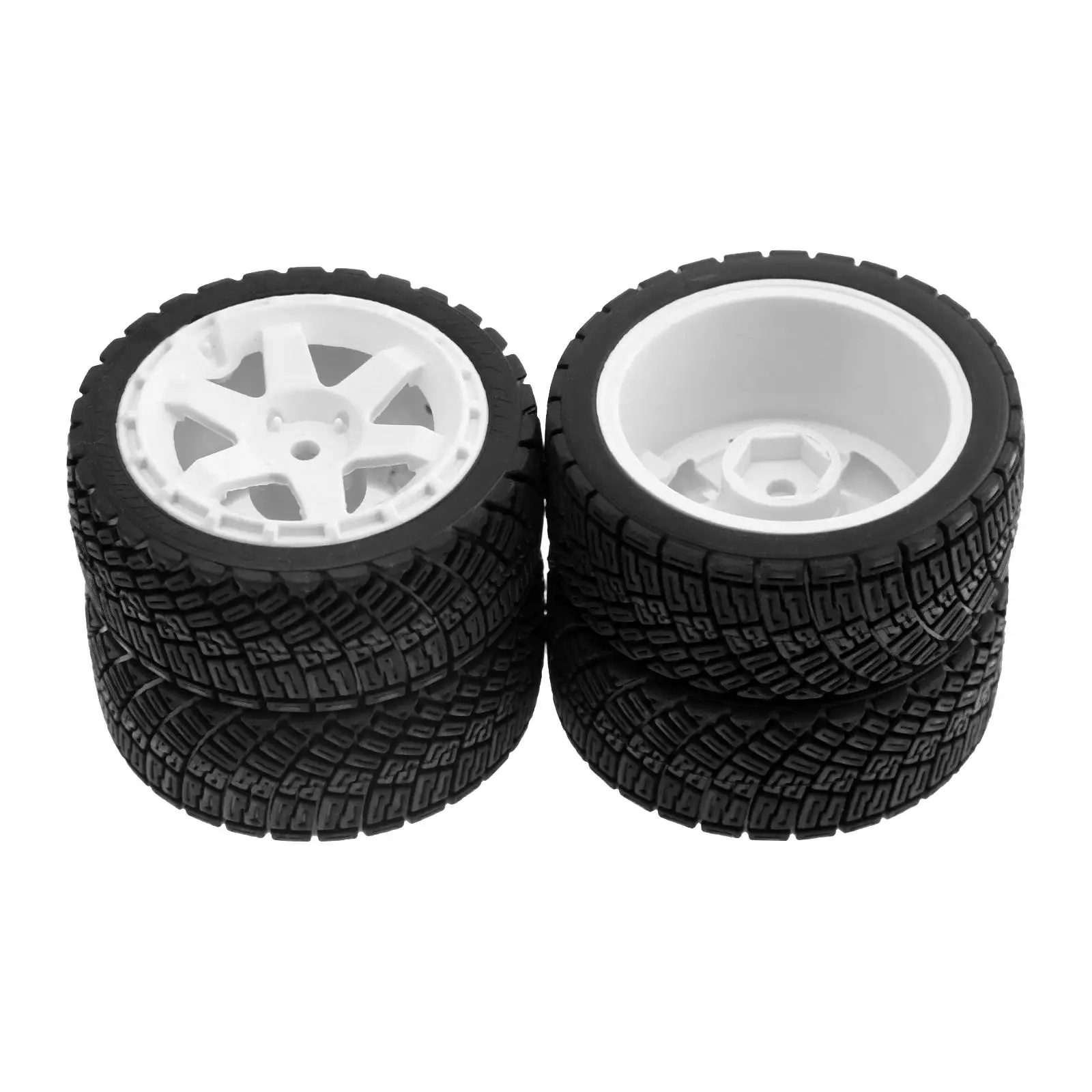 

4 Pieces RC Crawler Tires Spare Parts Wheel Tyre Rubber Tires Wheel Tires for TT02 XV01 Trucks 1/10 1/12 1/14 Scale Model RC Car