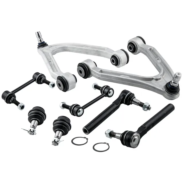 Front Left&Rear Control Arm Ball Joint Sway Bar Link Tie Rod Steering Suspension Kit For Hummer H3 2006 2007 2008 2009 2010 1
