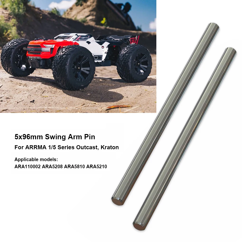 

2pcs 5x96mm Steel Hinge Pin For Rc ARRMA 1/5 RC ARRMA 1/5 Reliable Steel Hinge Pin Strong And Sturdy