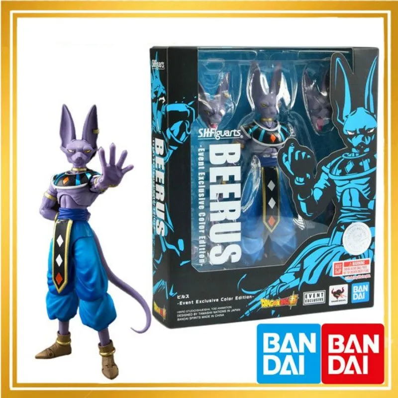 

In Stock Bandai S.h.figuarts Shf Dragon Ball Super Beerus Cj Limited Model Kit Anime Action Fighter Finished Model Gifts For Kid