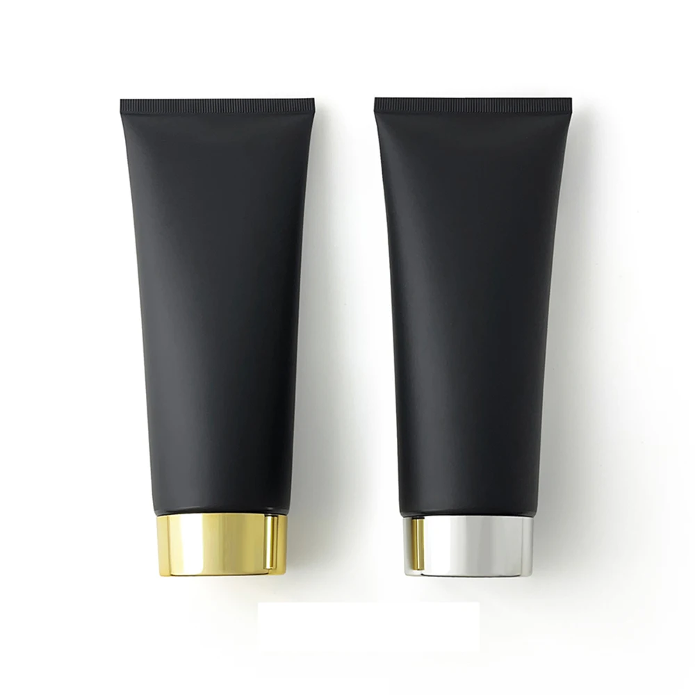 200g 매트 블랙 리필 가능 화장품 용기 200ml 빈 스퀴즈 병 샤워 젤 크림 패키지 프로스트 플라스틱 소프트 튜브, 프로스트 리필용 화장품 용기